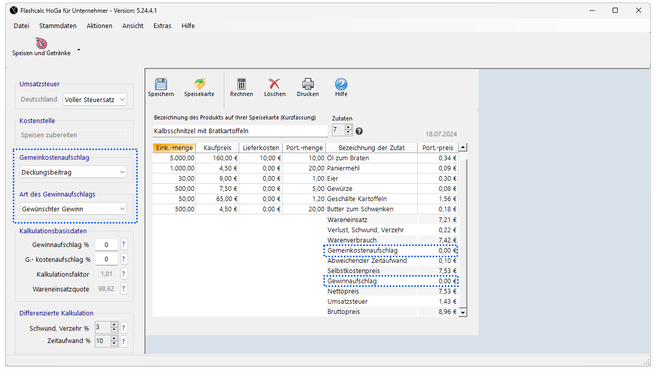 Deckungsbeitrag und gewünschter Gewinn